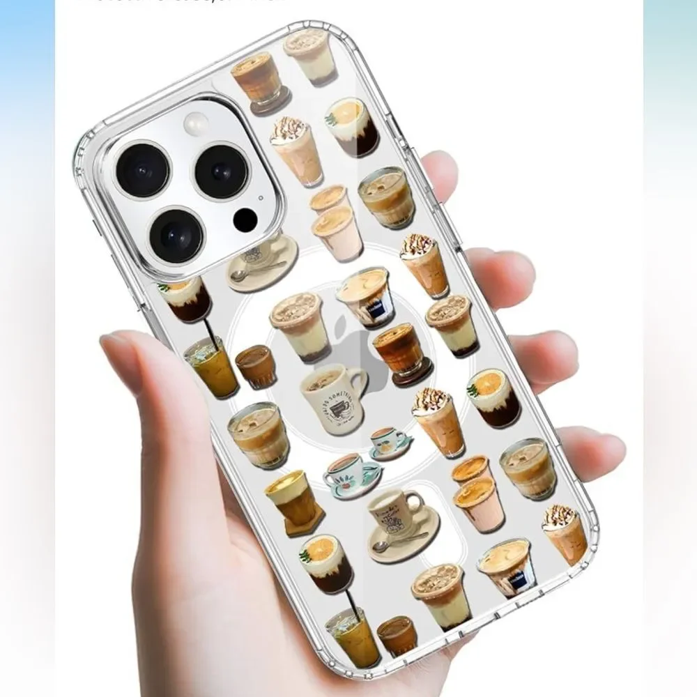 iPhone 15 Phone Case Coffee Clear Cover